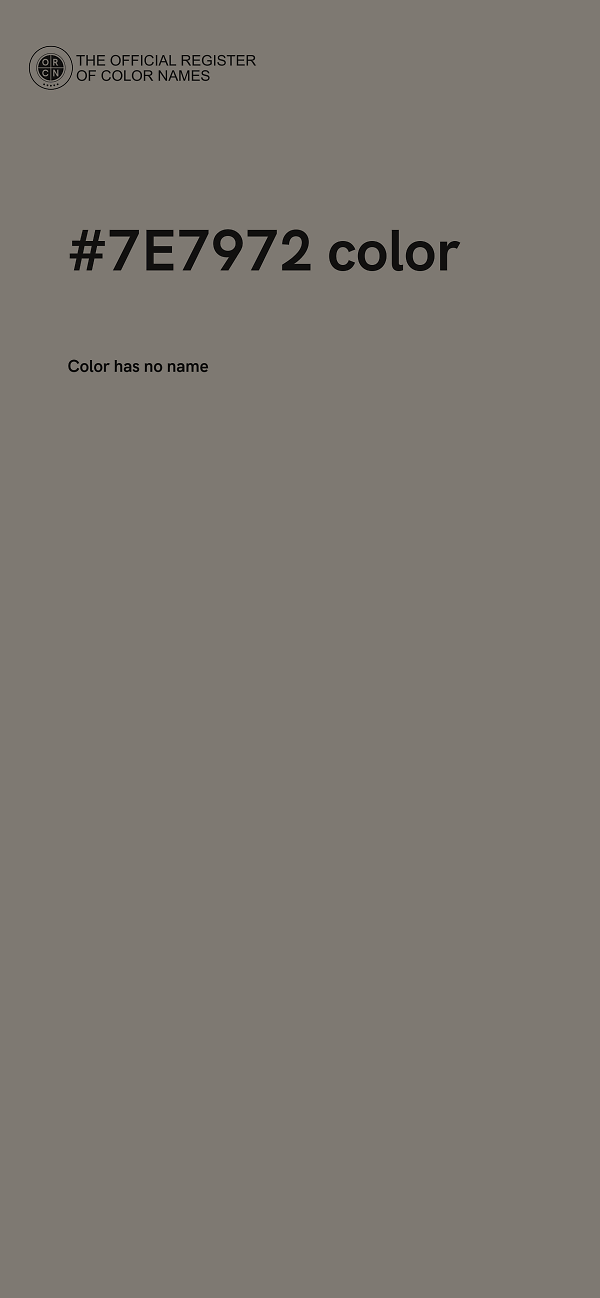 #7E7972 color image