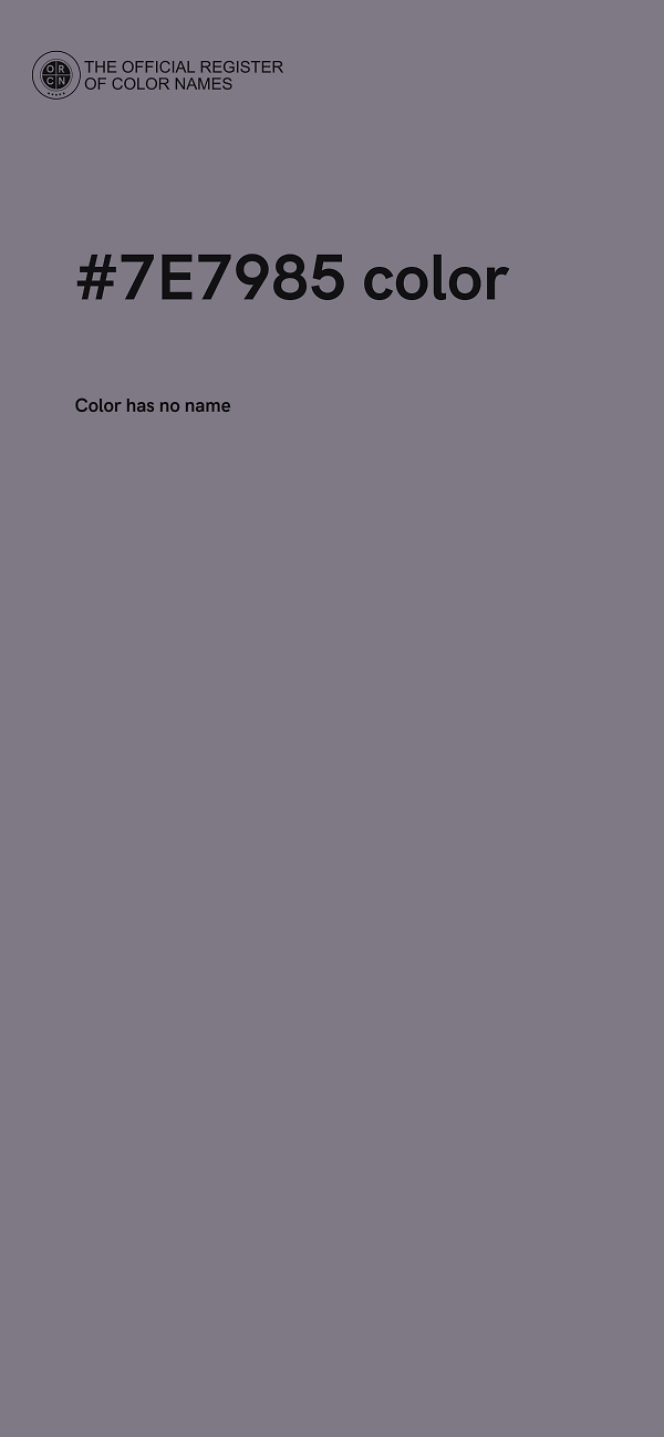 #7E7985 color image