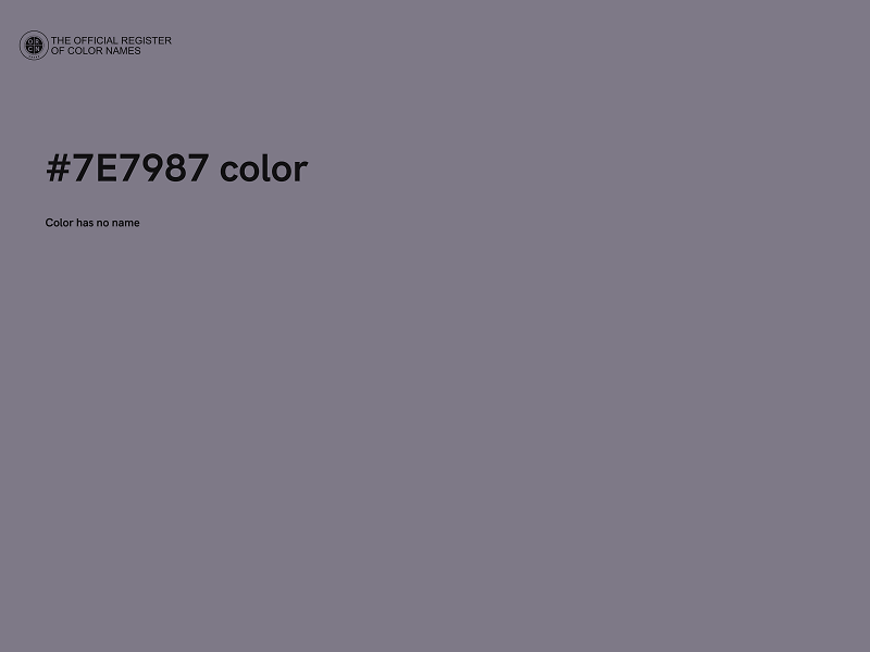 #7E7987 color image
