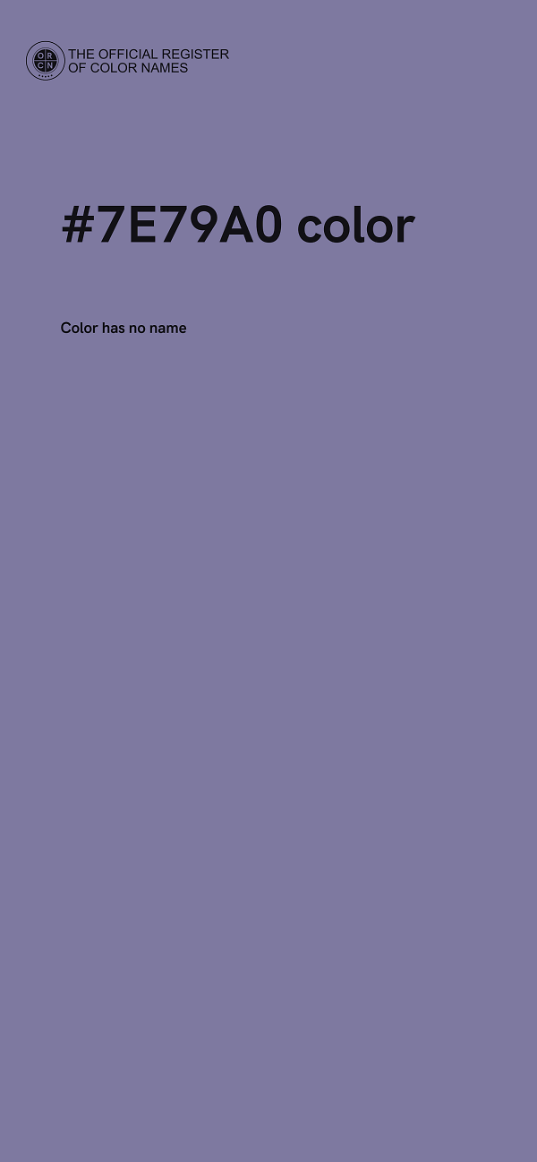 #7E79A0 color image