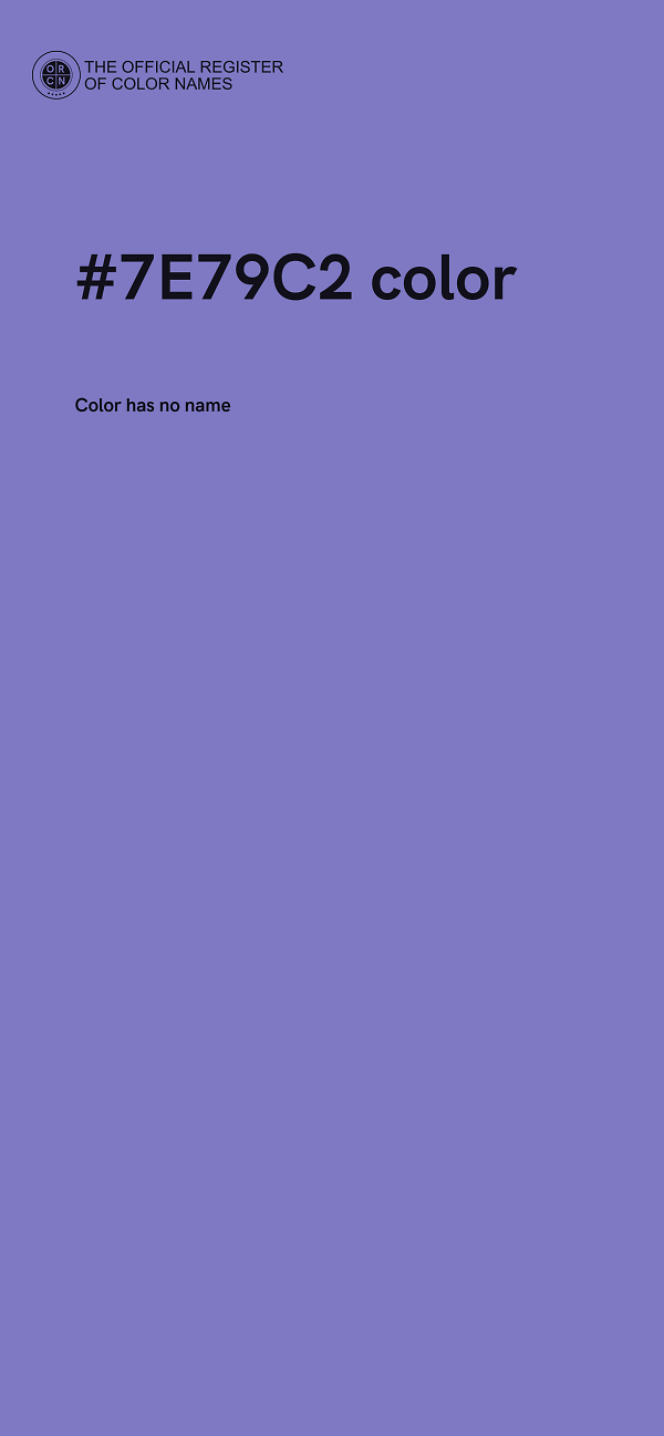 #7E79C2 color image