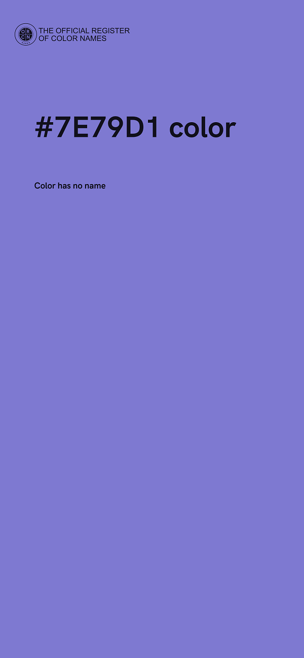 #7E79D1 color image