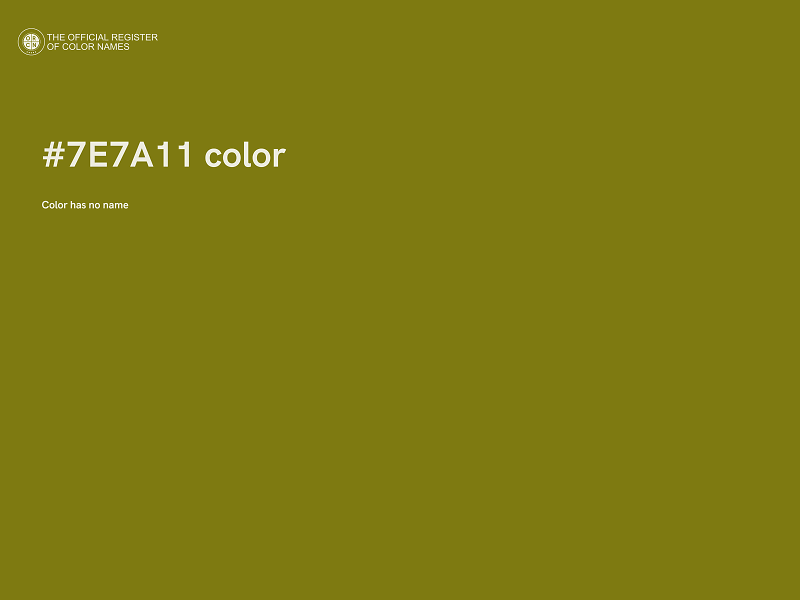 #7E7A11 color image