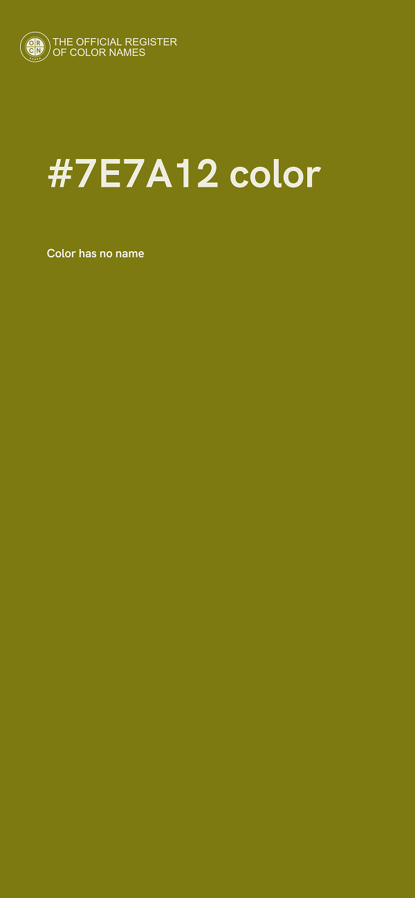 #7E7A12 color image