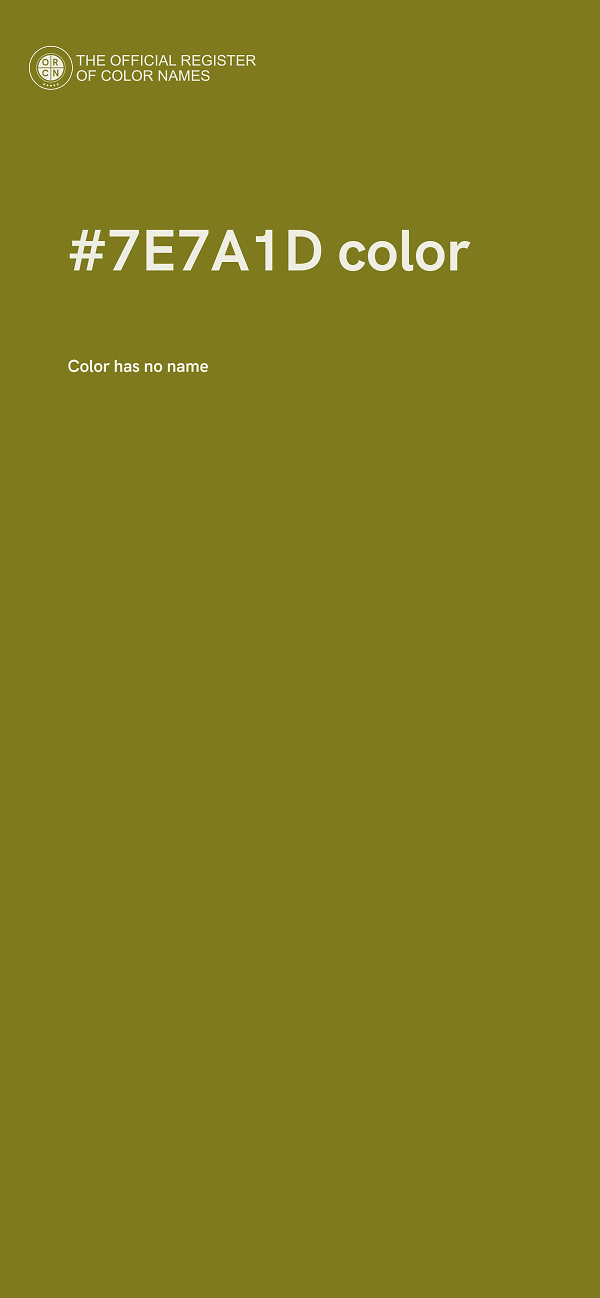 #7E7A1D color image