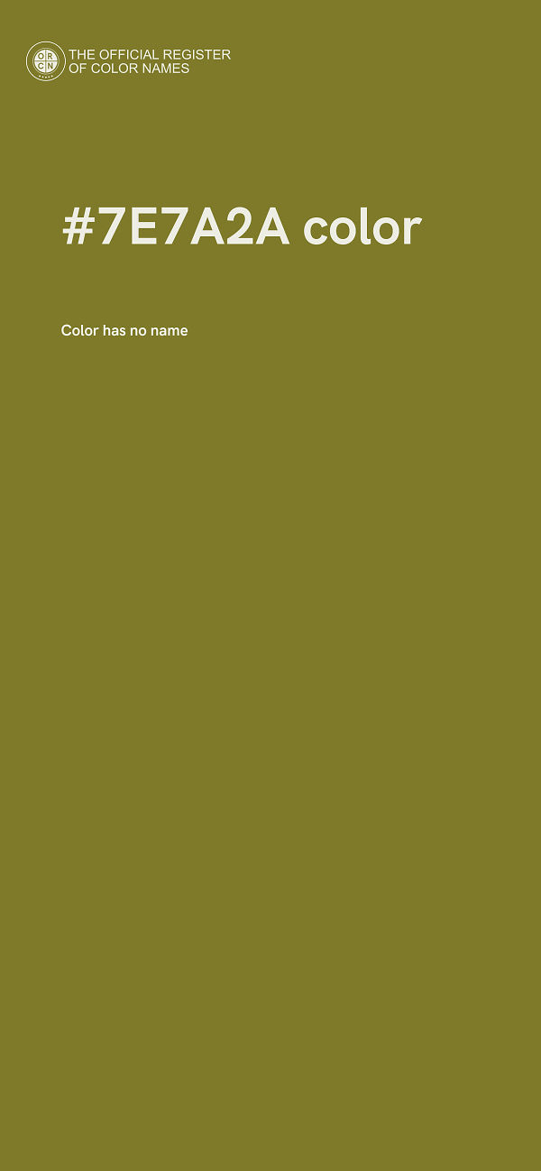 #7E7A2A color image