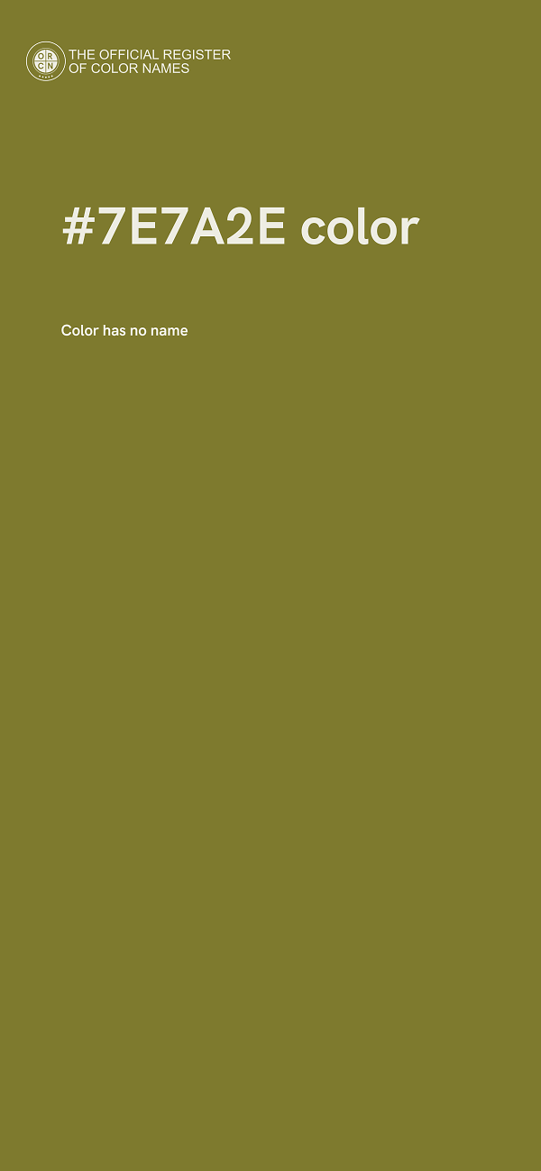 #7E7A2E color image