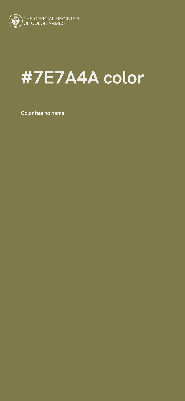 #7E7A4A color image