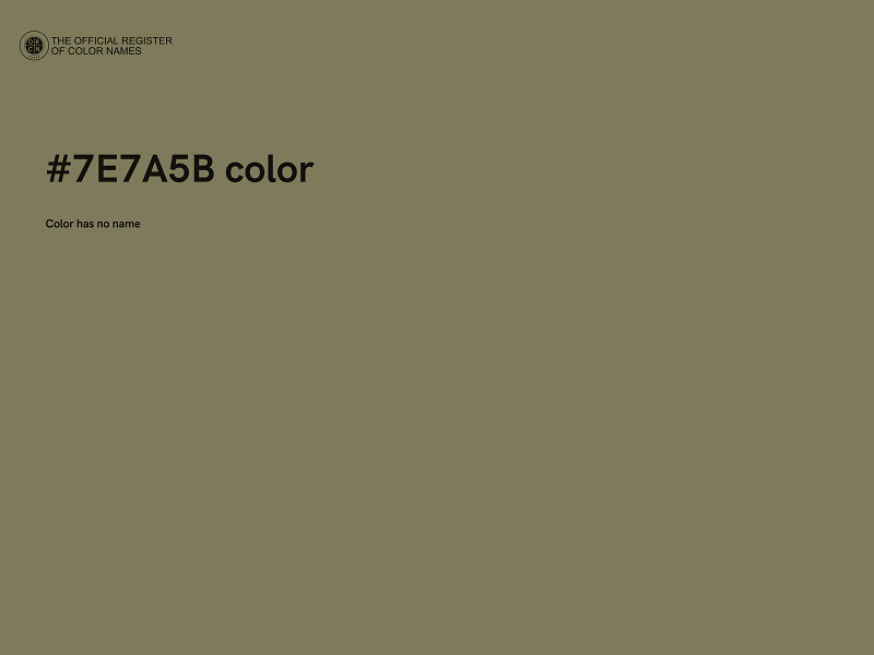 #7E7A5B color image