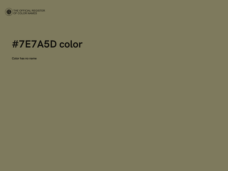 #7E7A5D color image