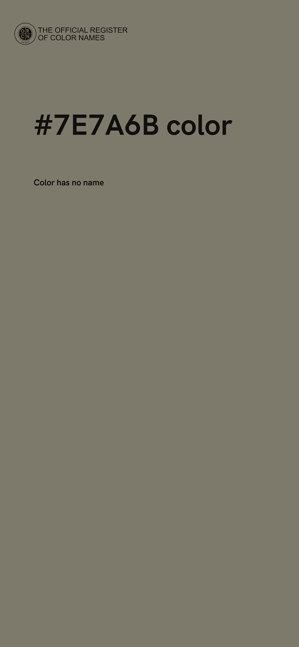#7E7A6B color image