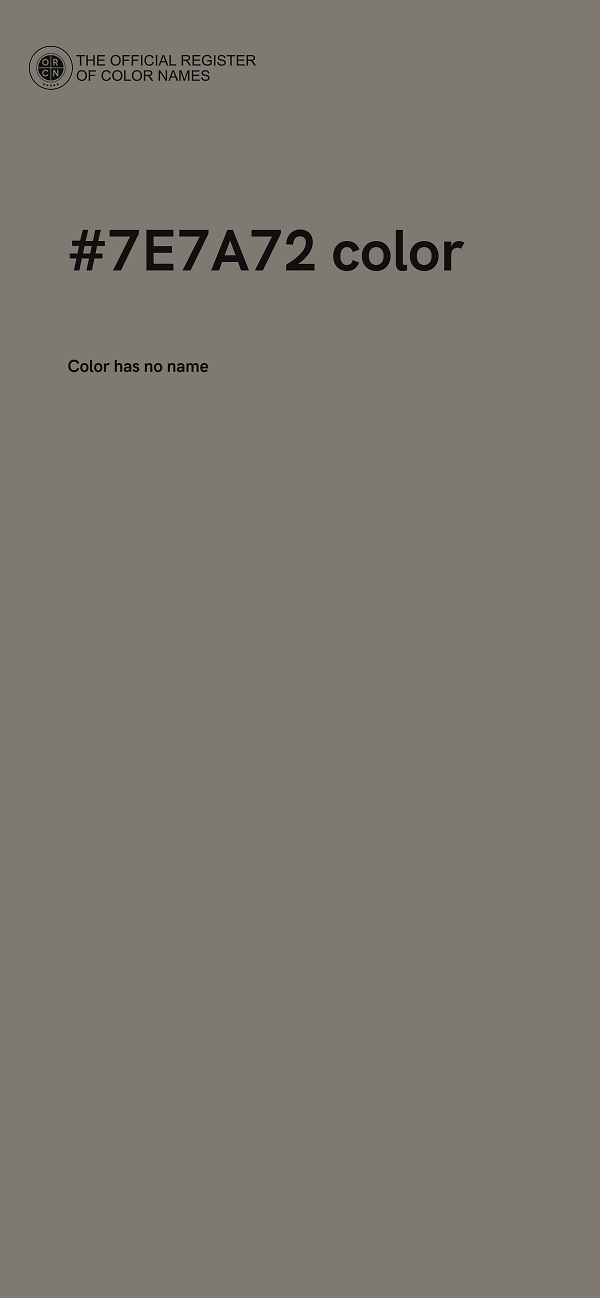 #7E7A72 color image