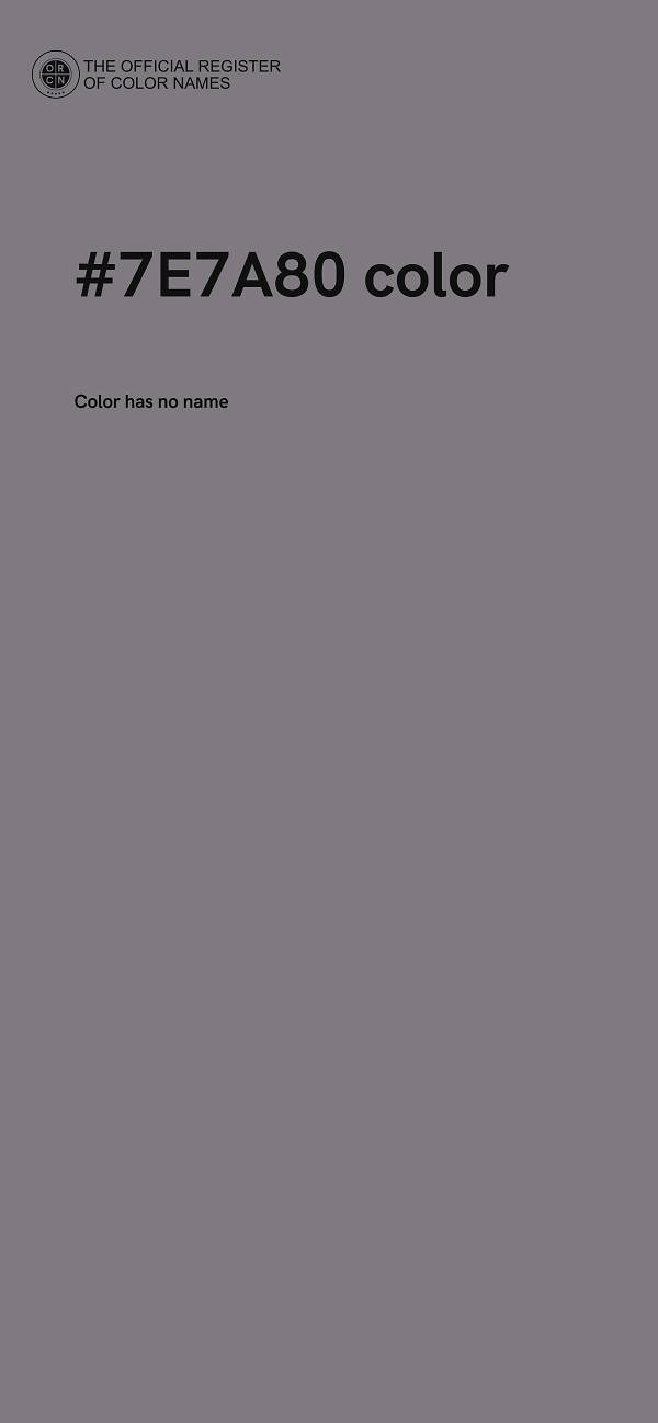 #7E7A80 color image
