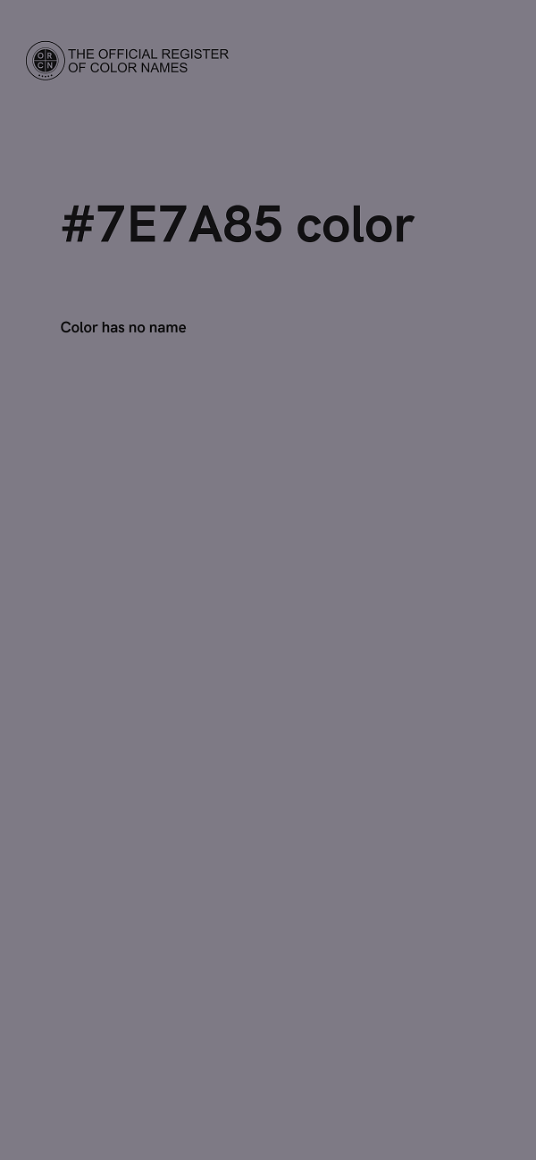 #7E7A85 color image