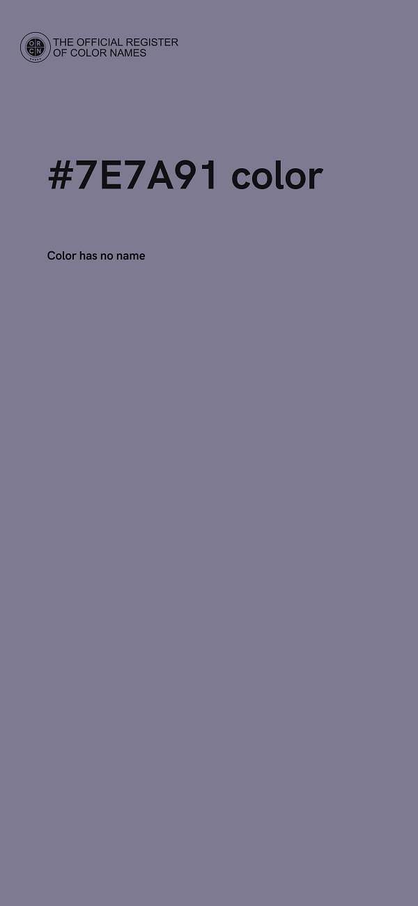 #7E7A91 color image