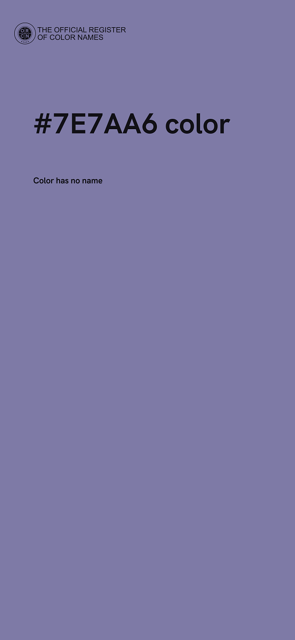 #7E7AA6 color image