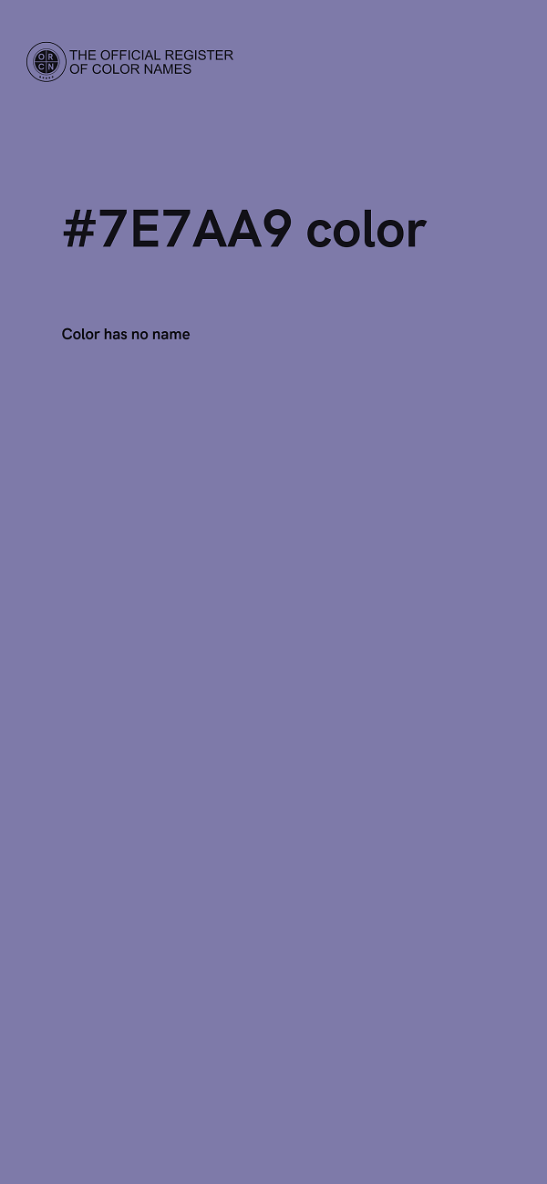 #7E7AA9 color image