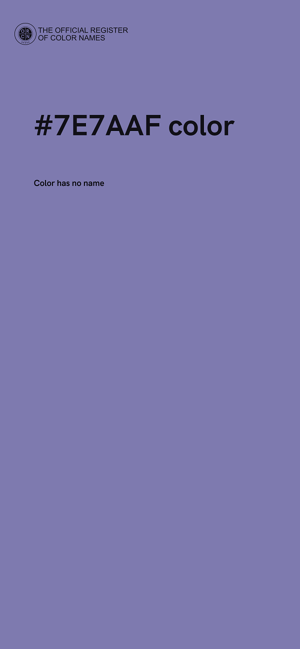 #7E7AAF color image