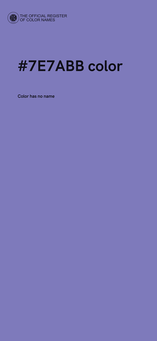#7E7ABB color image