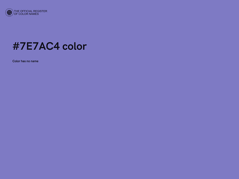 #7E7AC4 color image
