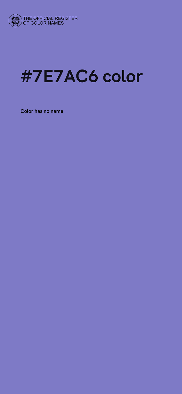 #7E7AC6 color image