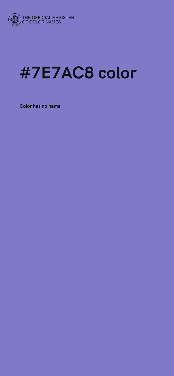 #7E7AC8 color image