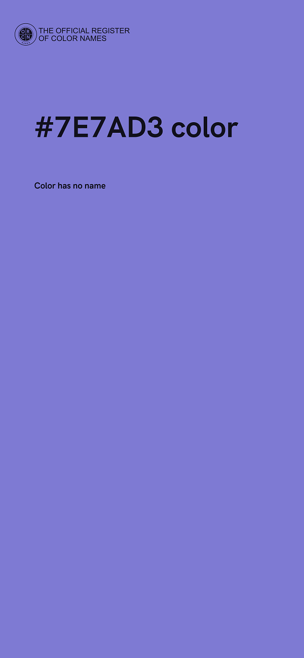 #7E7AD3 color image