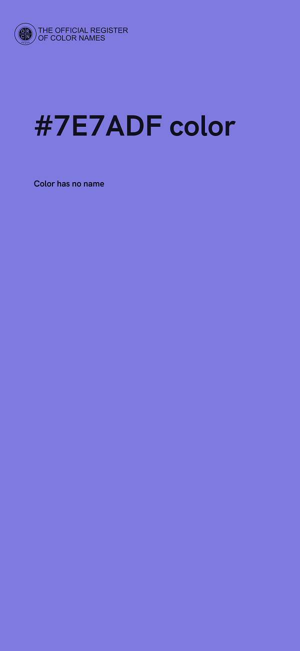 #7E7ADF color image