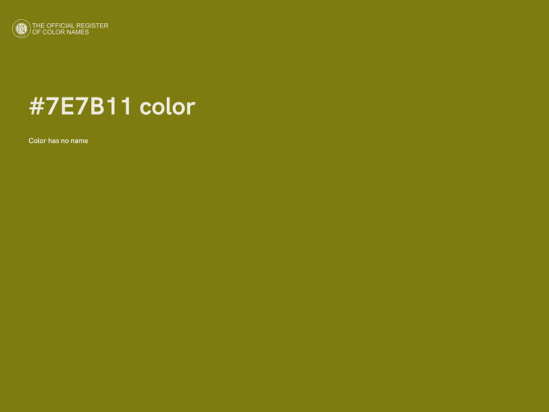 #7E7B11 color image