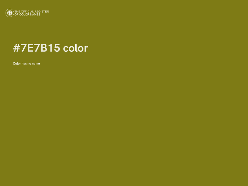 #7E7B15 color image