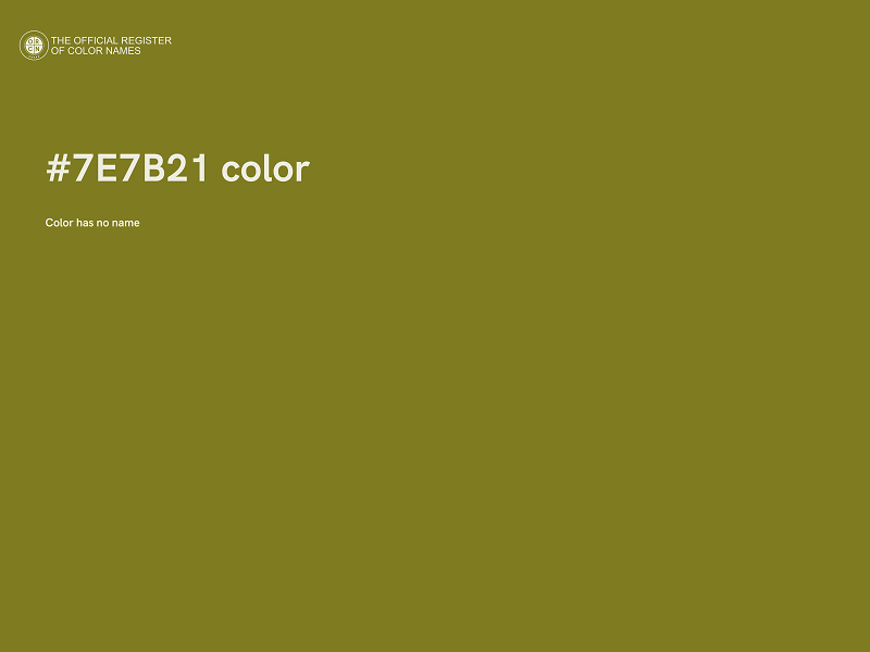 #7E7B21 color image