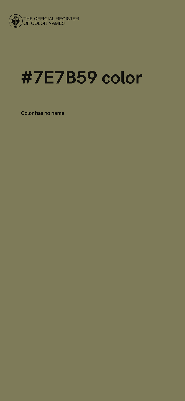 #7E7B59 color image