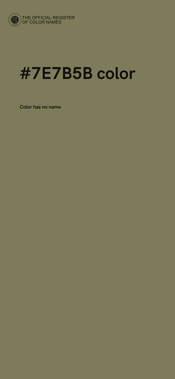 #7E7B5B color image