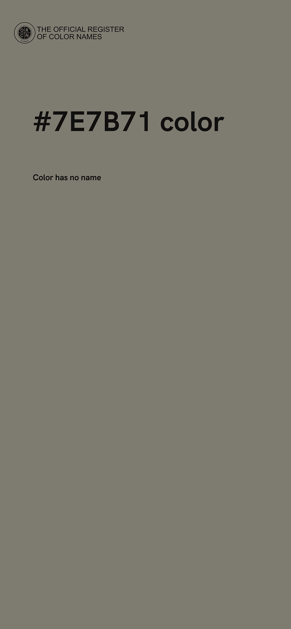 #7E7B71 color image