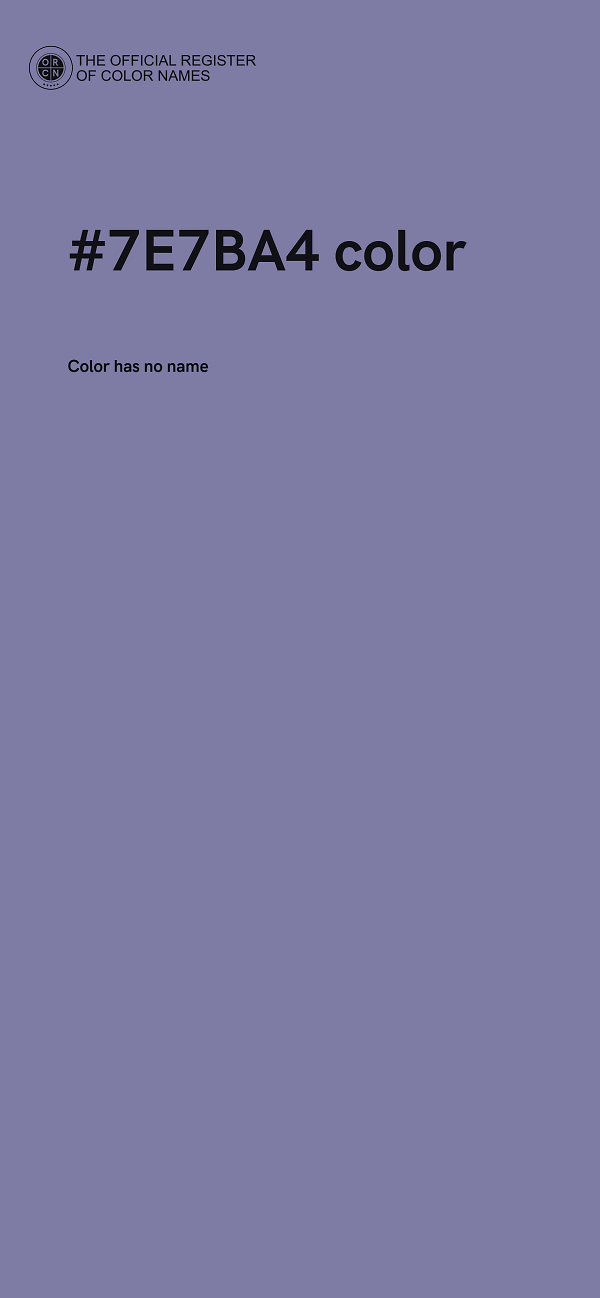 #7E7BA4 color image