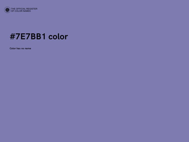 #7E7BB1 color image