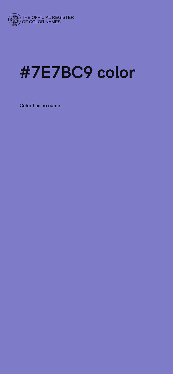 #7E7BC9 color image