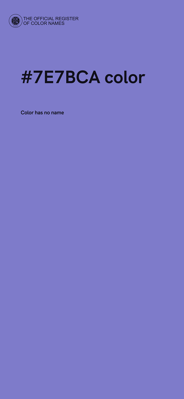 #7E7BCA color image