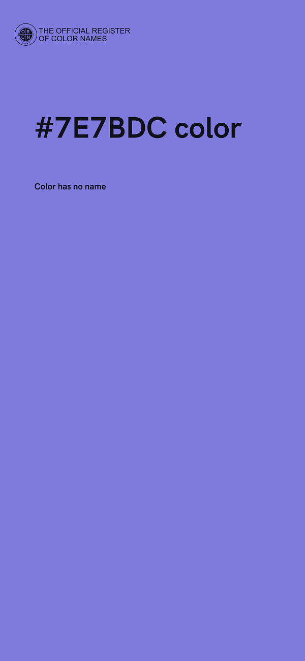 #7E7BDC color image