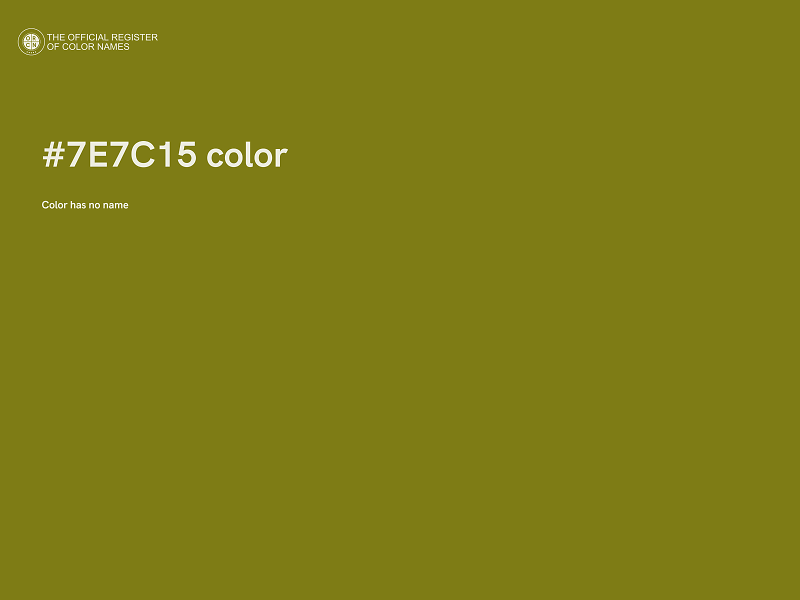 #7E7C15 color image