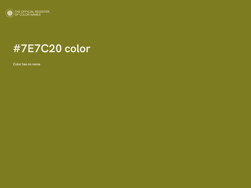 #7E7C20 color image