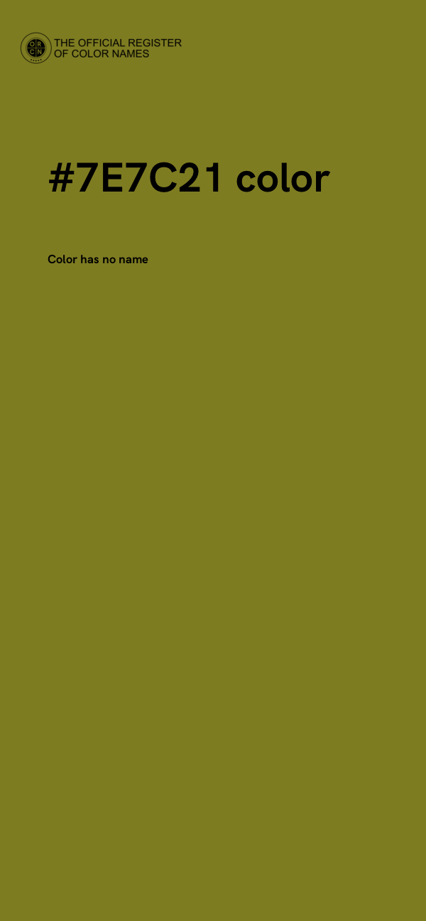 #7E7C21 color image