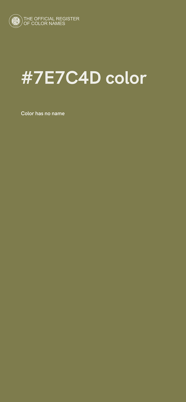 #7E7C4D color image