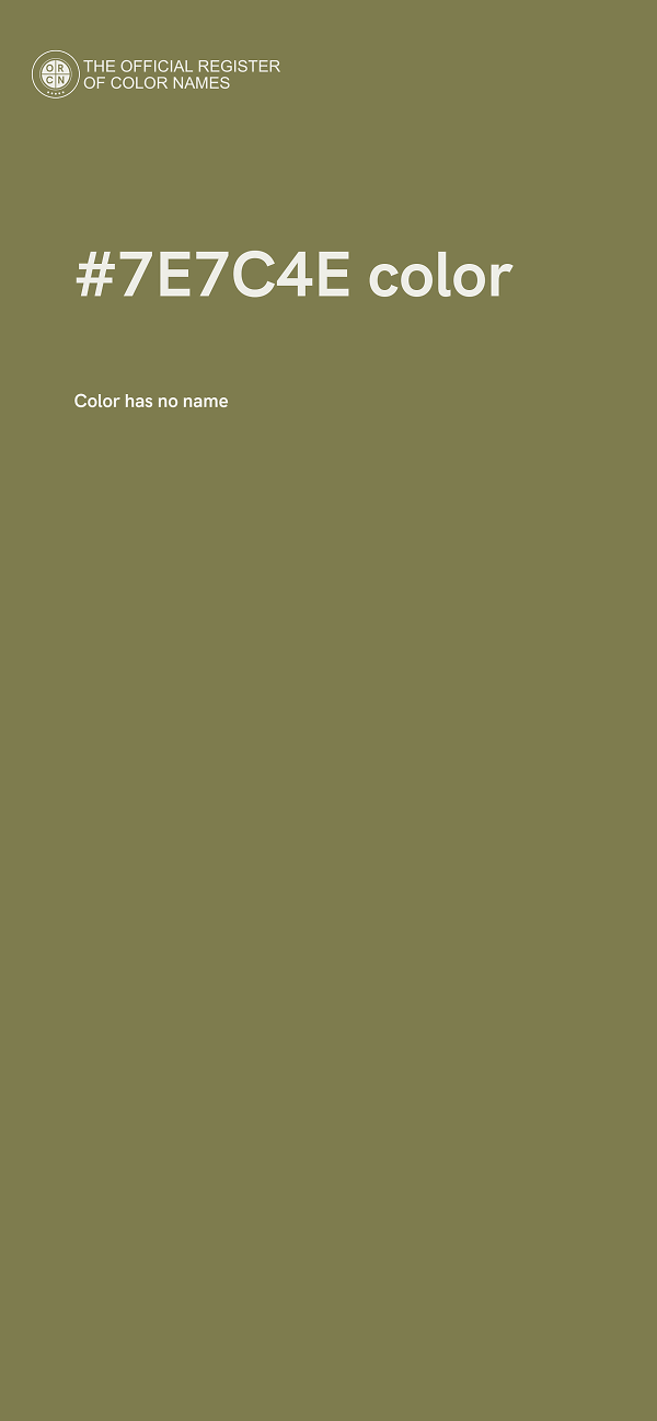 #7E7C4E color image
