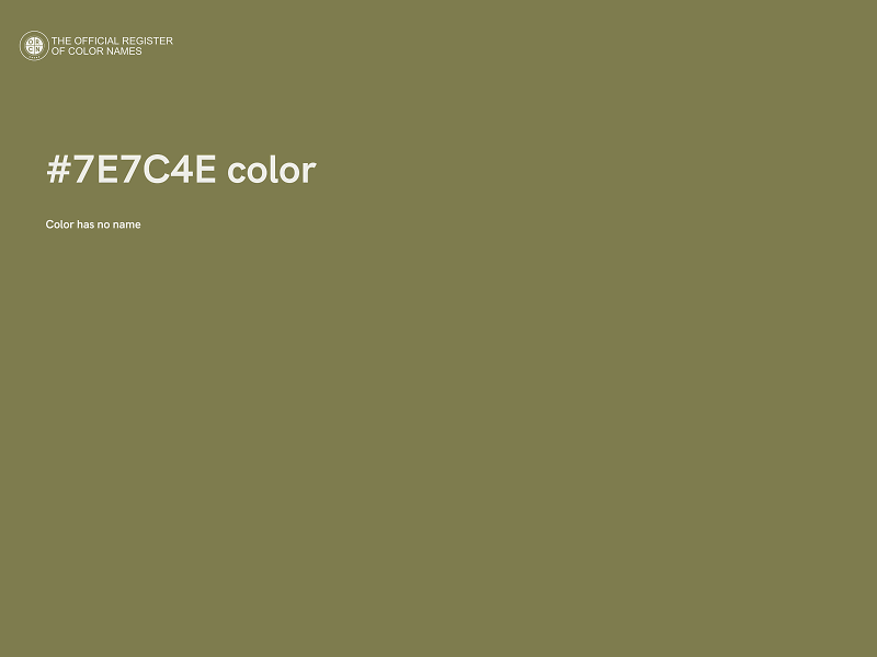 #7E7C4E color image