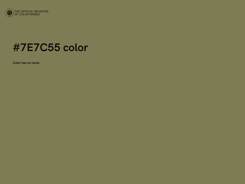 #7E7C55 color image