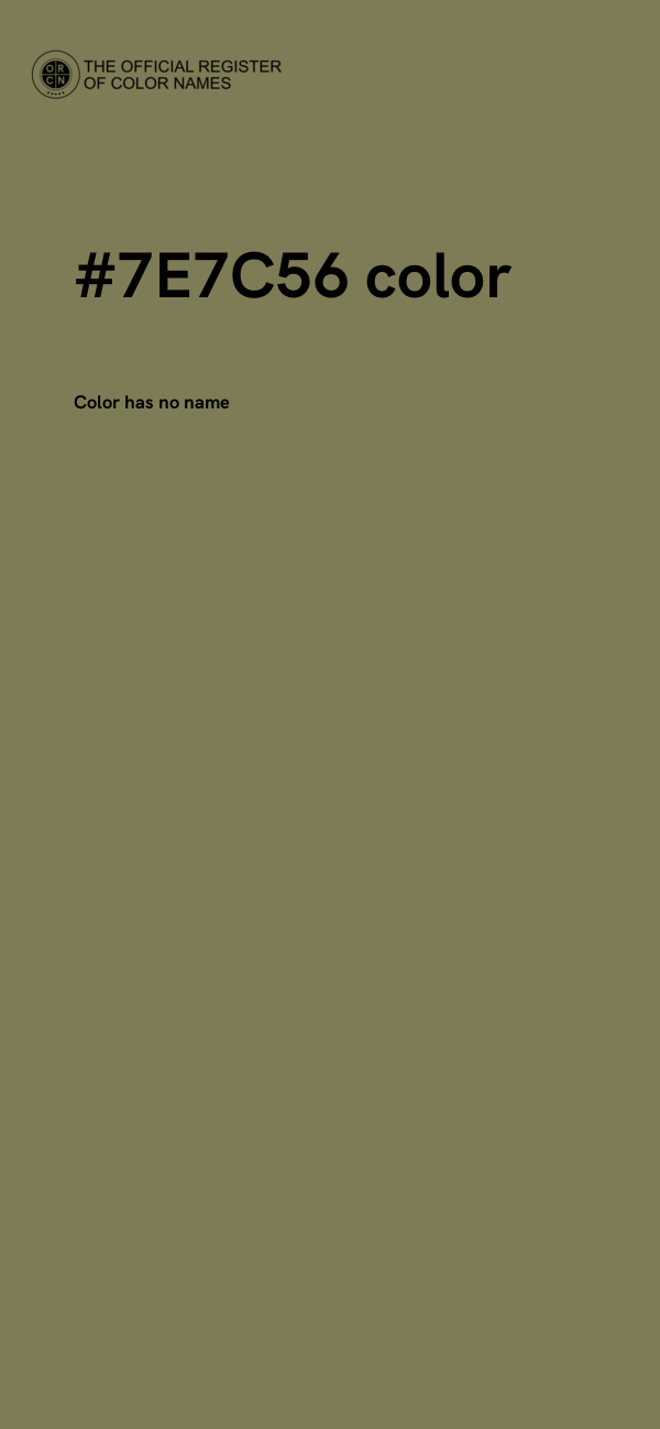 #7E7C56 color image
