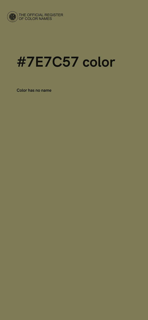 #7E7C57 color image