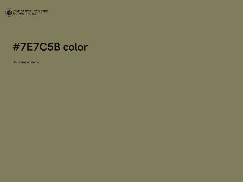 #7E7C5B color image