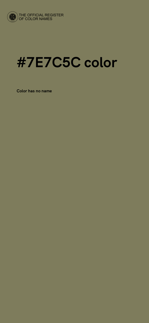 #7E7C5C color image